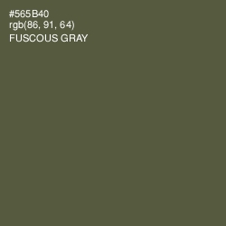 #565B40 - Fuscous Gray Color Image